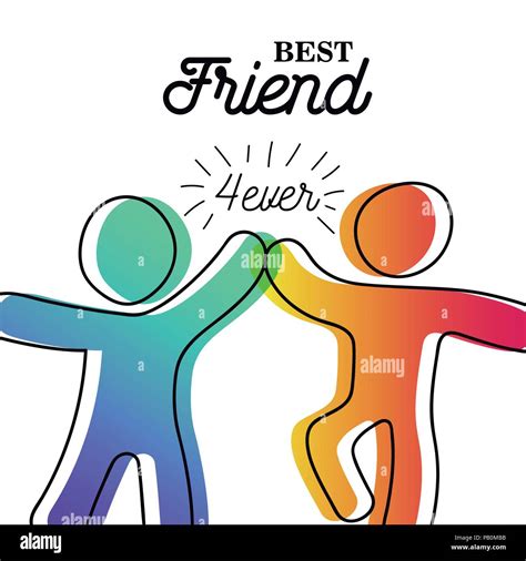 Happy Friendship Day Greeting Card Friends Doing High Five For Special
