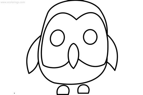 Roblox Adopt Me Coloring Pages Owl Pets Drawing Owl Coloring Pages