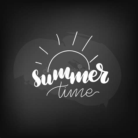 Lettering Summer Time Stock Vector Illustration Of Design 145398075