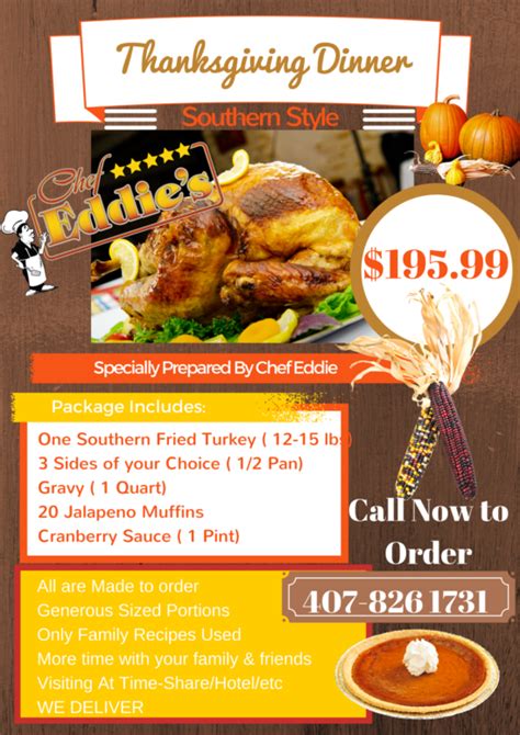 With the launch of its first fried chicken sandwich, fast food chain popeyes created a viral sensation that sparked a surge of renewed interest in the restaurant. Thanksgiving - Holiday Package | Chef Eddies Catering ...