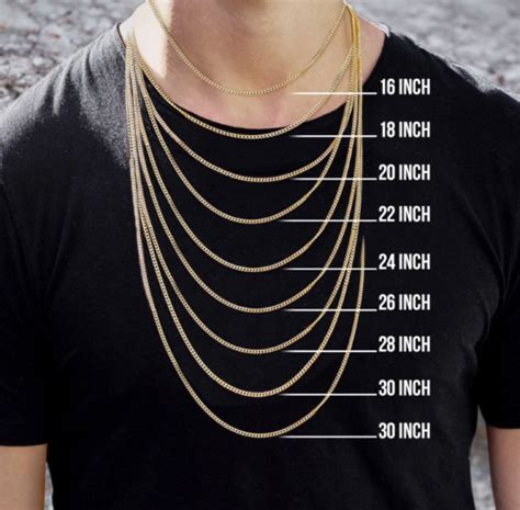 Guide Standard Necklace Length Size Chart Picking Up Perfect Chain