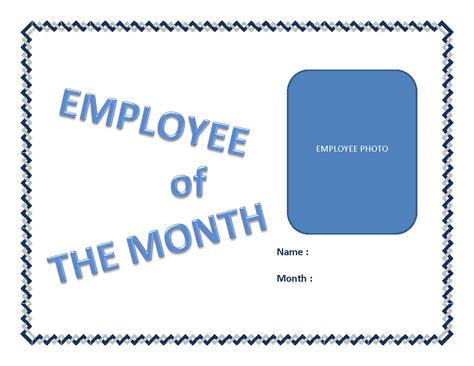 Employee Of The Month Certificate Templates Creative Template Inspiration