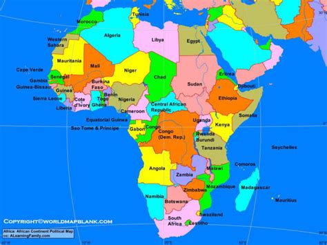 Map Of Africa Political World Map Blank And Printable