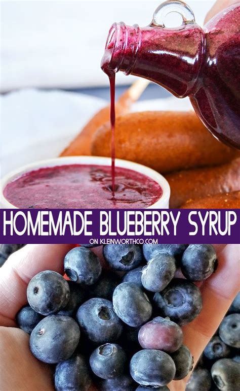 Homemade Blueberry Syrup Is A Quick And Easy Addition To Breakfast Just