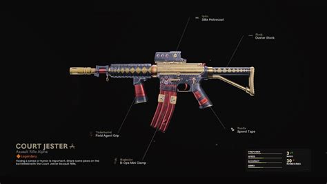 Court Jester Cod Warzone And Black Ops Cold War Weapon Blueprint