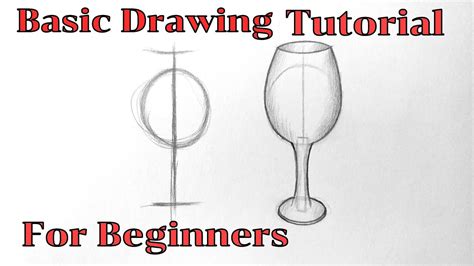 How To Draw Object Drawing A Glass Step By Step Easy Pencil Sketching
