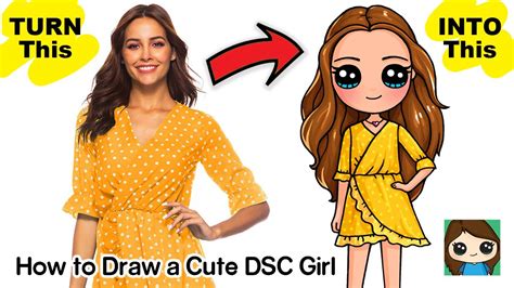 how to draw a draw so cute girl youtube