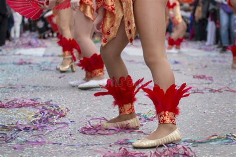 Carnival Carnaval Parade Festival Dancer Editorial Stock Photo