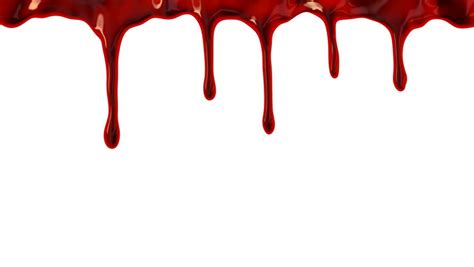 Blood Dripping Down Over White Background Stock Footage Video 10782533