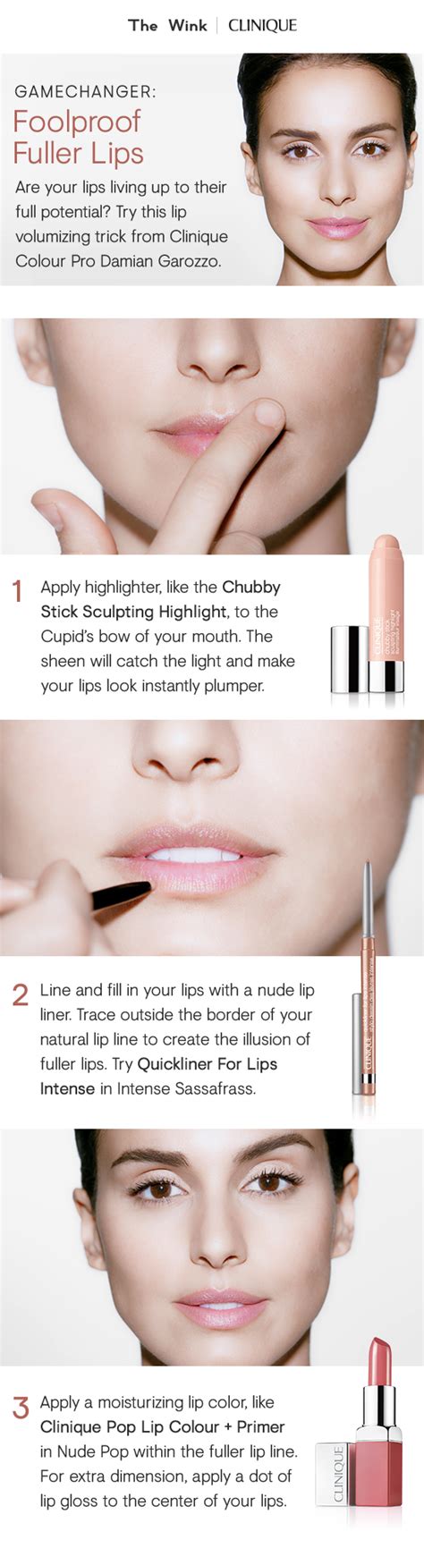 Achieve Fuller Lips Using Damian Garozzos Foolproof Tips Apply Clinique Chubby Stick Sculpting