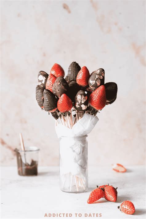 Chocolate Strawberry Bouquet Vegan Desserts Addicted To Dates