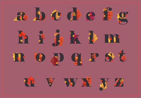 Autumn Alphabet And Autumn Season Illustration 243119 Vector Art At