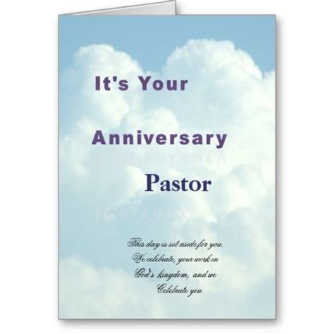 Anniversary Card For Pastor Pastor Anniversary Pastor Anniversary Cards
