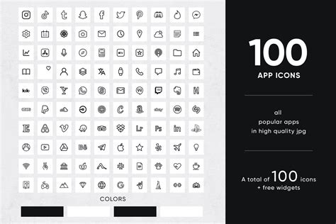 White App Icons For Ios 14 Minimal Icon Theme Pack Iphone Etsy