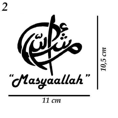 Stiker Kaca Masyaallah Wallpaper Cutting Sticker Mobil Stiker