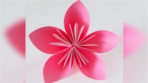 How To Make Origami Flower Youtube