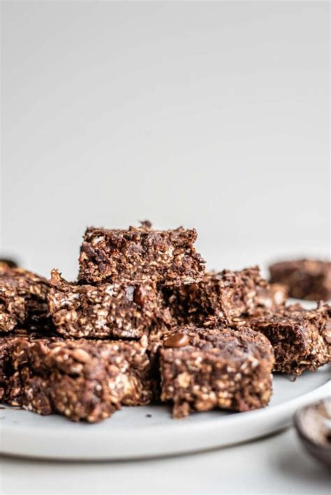 Chocolate Baked Oatmeal Bars Running On Real Food