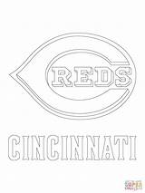 Reds Cincinnati Coloring Logo Pages Baseball Mlb Printable Bengals Sport Logos Color Super Kids Popular sketch template
