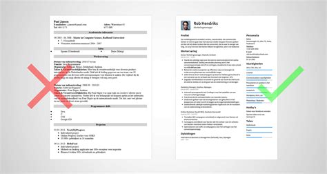 Persoonlijk Profiel Cv Voorbeeld Student Curriculum Vitae Template