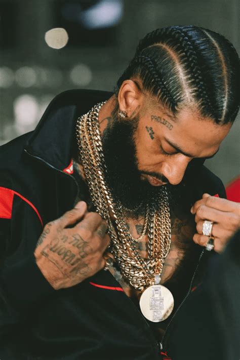 Nipsey Hussle Braids Detailed Look Mens Lifestyle Style And Hip Hop