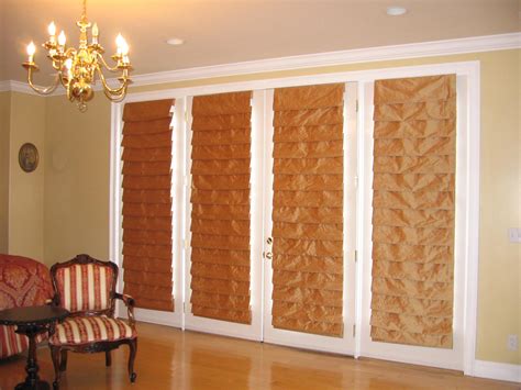 Made to measure roller blinds. Roman Shade For French Doors | Window Treatments Design Ideas