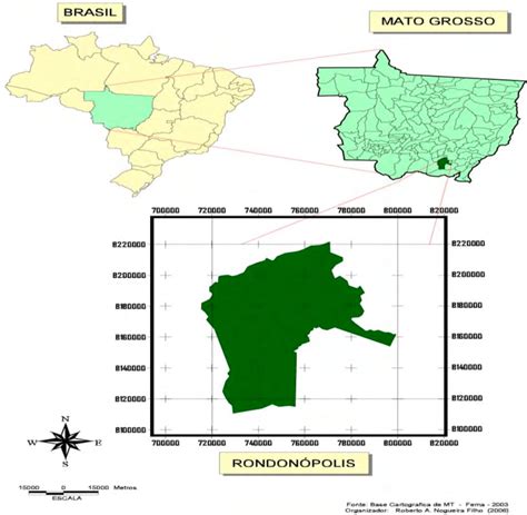 Mapa De Localiza O Do Munic Pio De Rondon Polis Fonte MATO GROSSO Download Scientific
