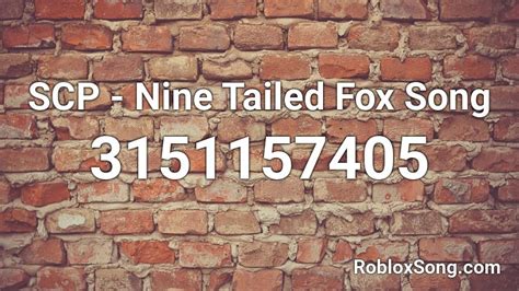 Scp Nine Tailed Fox Song Roblox Configuring Roblox Loop Mac