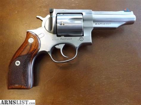 Armslist For Sale Ruger Redhawk 45 Acp45 Colt Revolver