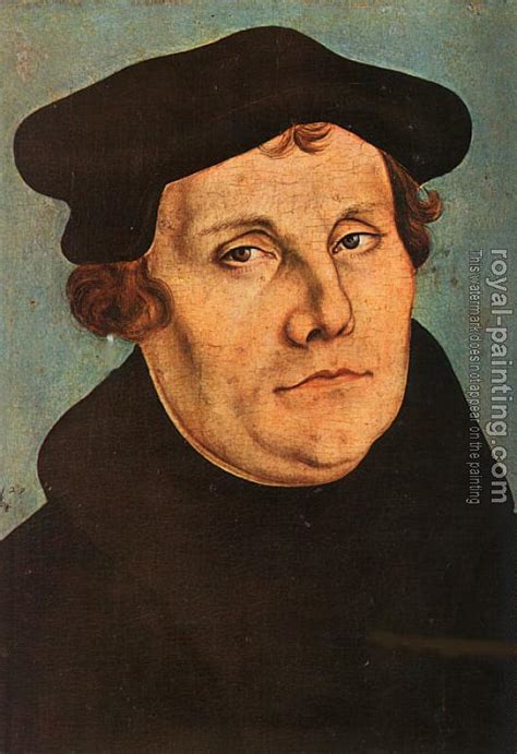 Diptych With The Portraits Of Martin Luther By Lucas The Elder Cranach