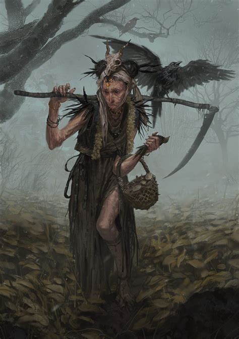 Morbid Fantasy • Witch Fantasy Character Concept By