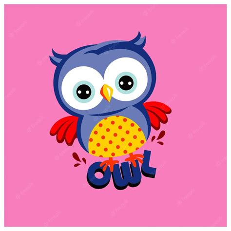 Premium Vector Cute Owl Cartoon Vector Illustration