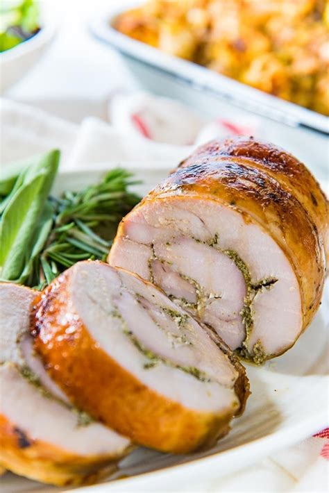 Slow Roasted Turkey Roulade Thanksgiving Turkey Roll The Flavor Bender