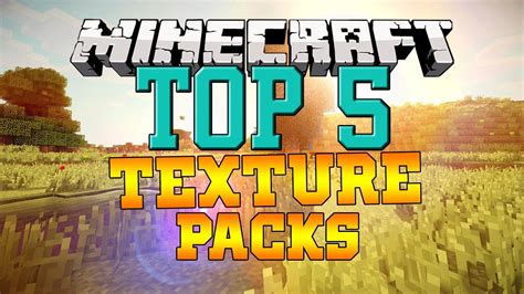 Top 5 Minecraft Texture Packs Hd Best Resource Packs Youtube