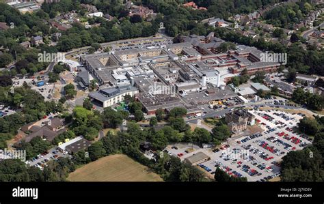 Aerial View Of Rotherham General Hospital South Yorkshire Stock Photo