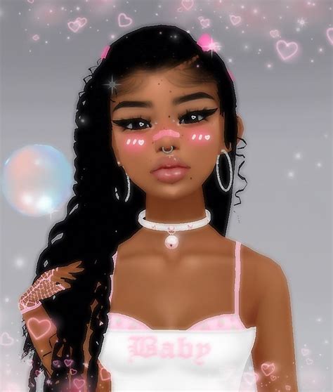 ପ ｡ ‿ ଓ ･ﾟ♡ In 2020 Black Girl Art Virtual Girl Pastel Pink