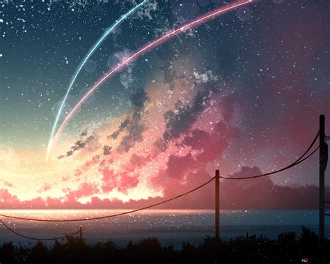 Comet Sunset Scenery 4k Wallpaper Download