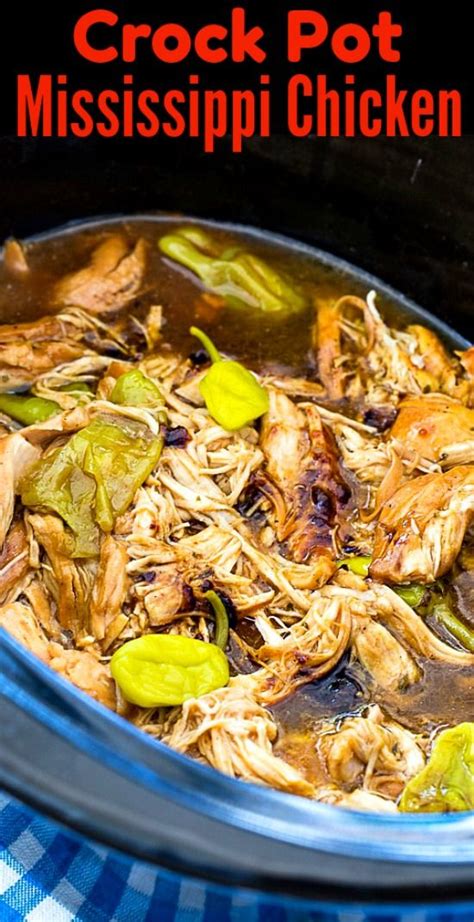 Jul 18, 2018 · this was delicious. Crock Pot Mississippi Chicken - Spicy Southern Kitchen ...