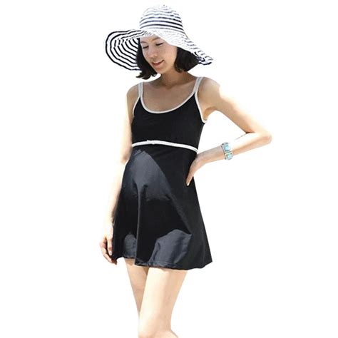 Black Pregnancy Swimsuit Women One Pieces Swimwear Pregnancy Bodysuits