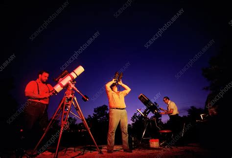 Amateur Astronomers Stock Image R1040104 Science Photo Library