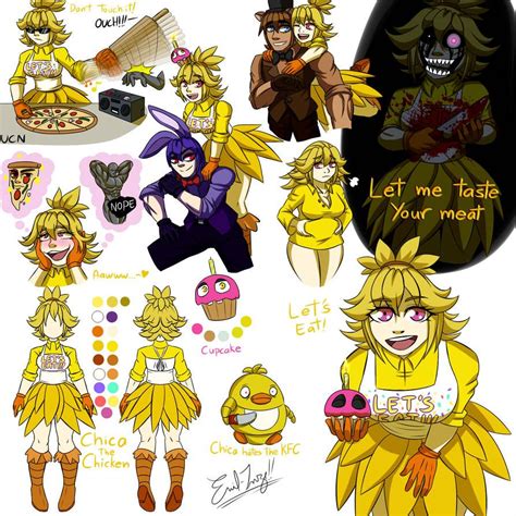 Chica The Chicken By Emil Inze Anime Fnaf Fnaf Drawings Fnaf Characters