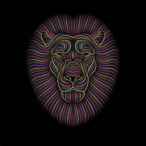 Rasta Lion Head Stencil