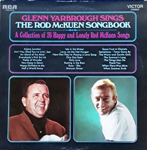 Glenn Yarbrough Sings The Rod Mckuen Songbook Rca 2 Lp Set