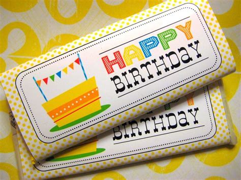 Free Printable Happy Birthday Candy Bar Wrappers Printable Templates