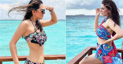 These Magical Pictures Of Hansika Motwani In A Floral Bikini Will