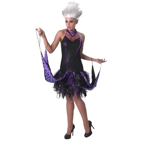 Disney Little Mermaid Sassy Ursula Adult Licensed Fancy Dress Costume Halloween