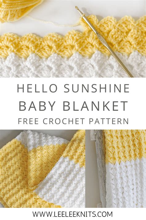Easy Beginner Crochet Baby Blanket Leelee Knits