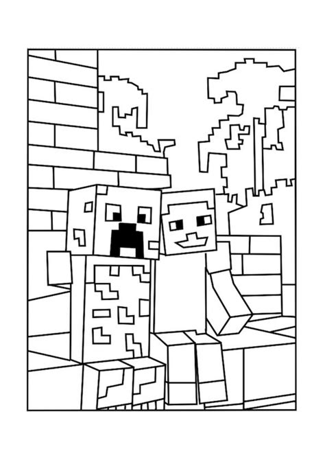 Minecraft Iron Golem Coloring Pages At Free