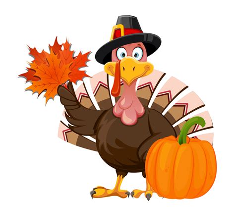 Funny Cartoon Character Thanksgiving Turkey Bird 11935431 Vector Art At