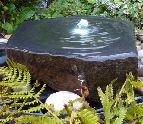 Babbling Basalt Fountain Stone Water Features Outdoor Water Features