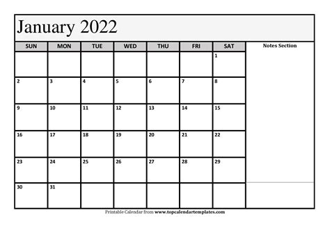 January And February 2022 Calendar Calendar Printables Free Blank